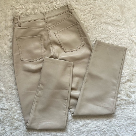 Aritzia Wilfred Pants The Melina Pant High-Waisted Vegan Leather 2 - Picture 2 of 10